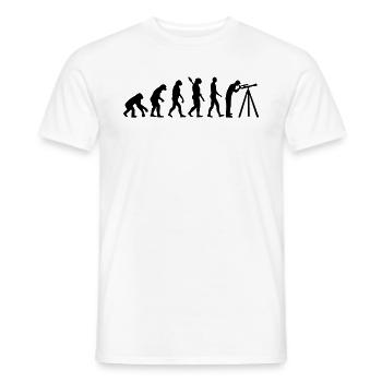 Evolution Astronomy - Men's T-Shirt - white - Front - AI Model Male 178 dark (178cm)