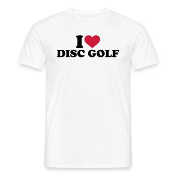 Disc golf - Männer T-Shirt - Weiß - Vorne - AI Model Male 178 dark (178cm)