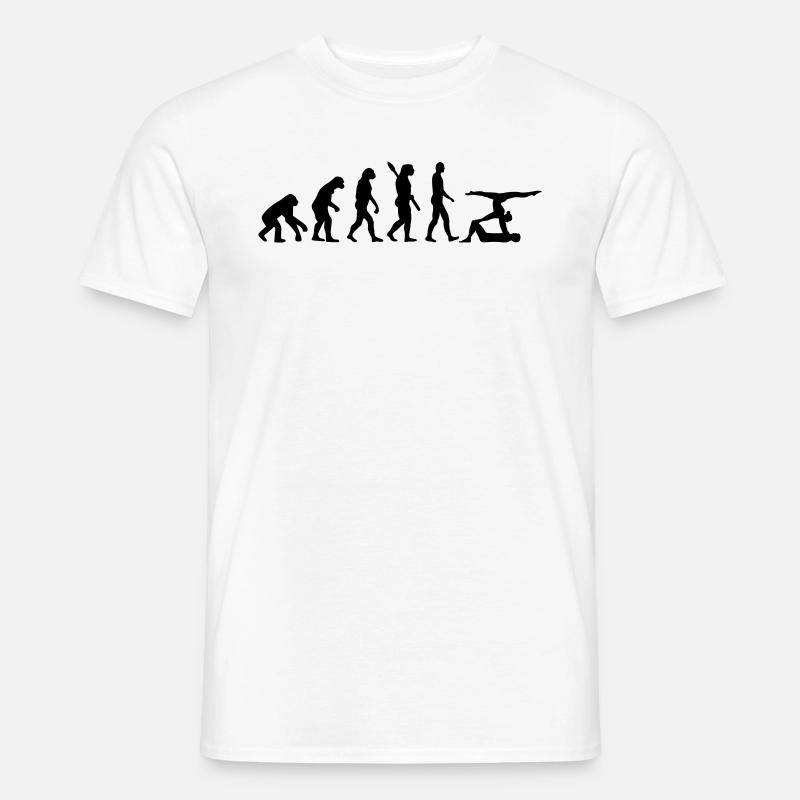 Akrobatik - Männer T-Shirt - Weiß