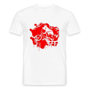 BMX cooles Retro Fan Geschenk Motiv für Junge Mädc - Männer T-Shirt - Weiß - Vorne - AI Model Male 178 dark (178cm)