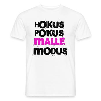 Malle Modus - Männer T-Shirt - Weiß - Vorne - AI Model Male 178 dark (178cm)