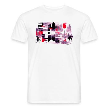 Urban Diversity 2 - Men's T-Shirt - white - Front - AI Model Male 178 dark (178cm)
