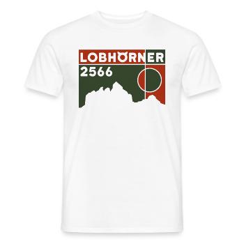 Lobhörner Ski de randonnée Randonnée Dépassement d’altitude - T-shirt homme - blanc - Devant - AI Model Male 178 dark (178cm)