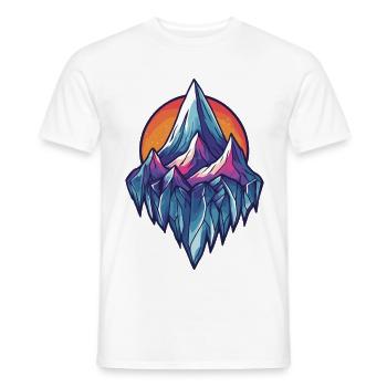 Eisberge Symbol Berge - Männer T-Shirt - Weiß - Vorne - AI Model Male 178 dark (178cm)
