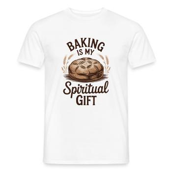 La pâtisserie est mon don spirituel - T-shirt homme - blanc - Devant - AI Model Male 178 dark (178cm)