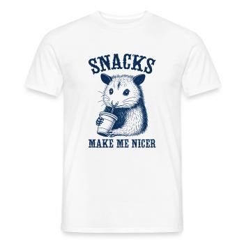 Witziges Opossum Design - Männer T-Shirt - Weiß - Vorne - AI Model Male 178 dark (178cm)