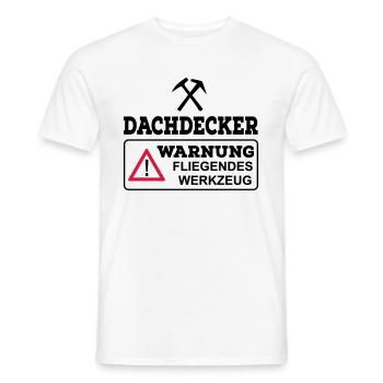 Couvreurs - T-shirt homme - blanc - Devant - AI Model Male 178 dark (178cm)