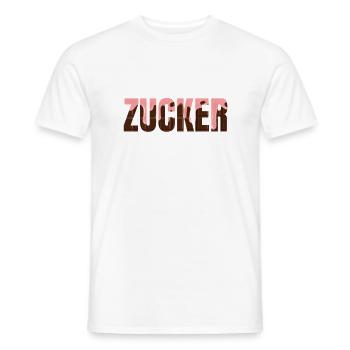 Zucker - Männer T-Shirt - Weiß - Vorne - AI Model Male 178 dark (178cm)