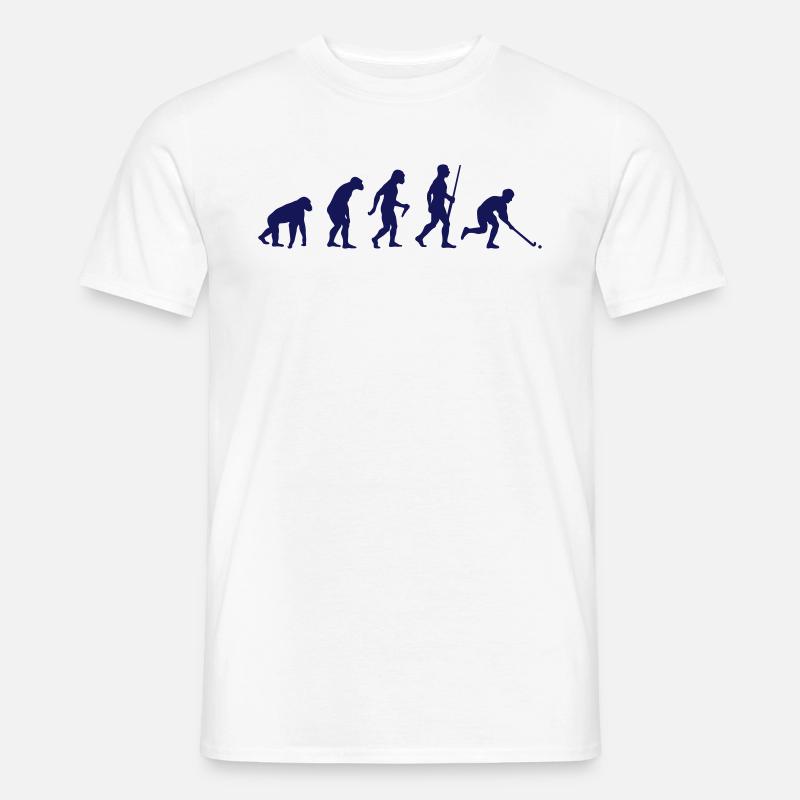 Feldhockey Evolution - Männer T-Shirt - Weiß