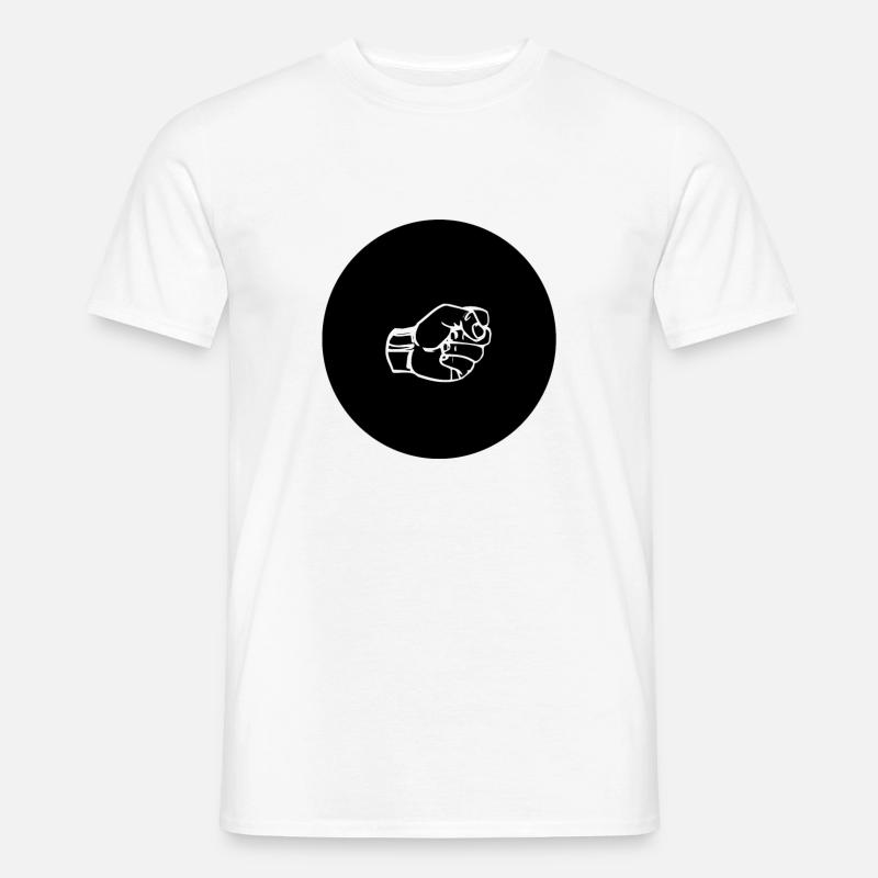 STEIN (b) - Männer T-Shirt - Weiß