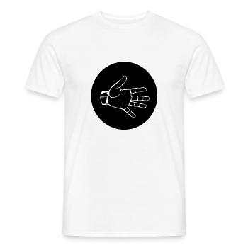 PAPIER (b) - Männer T-Shirt - Weiß - Vorne - AI Model Male 178 dark (178cm)