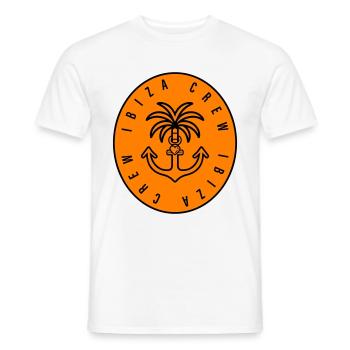 Ibiza Crew Anker Palme Herz - Männer T-Shirt - Weiß - Vorne - AI Model Male 178 dark (178cm)