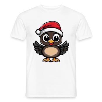 Truthahn Weihnachten Christmas - Männer T-Shirt - Weiß - Vorne - AI Model Male 178 dark (178cm)