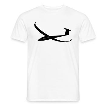 Arcus Glider Glide Gift Flieschen - T-shirt homme - blanc - Devant - AI Model Male 178 dark (178cm)