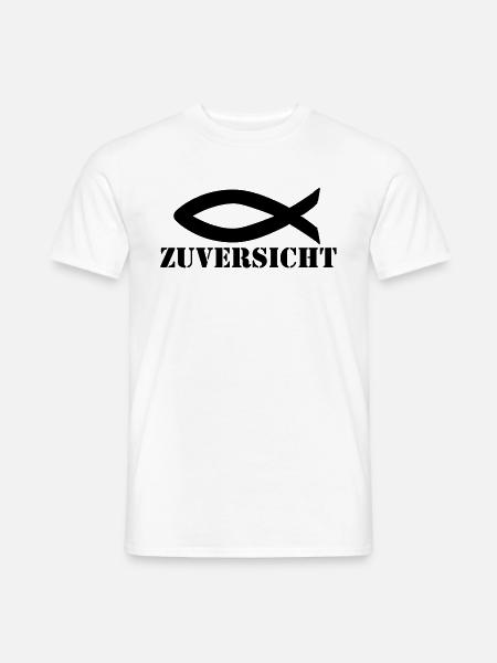 Zuversicht - Männer T-Shirt - Weiß