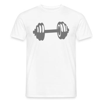 gewicht haltere cross Krafttraining - Männer T-Shirt - Weiß - Vorne - AI Model Male 178 dark (178cm)