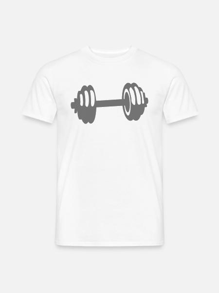 gewicht haltere cross Krafttraining - Männer T-Shirt - Weiß
