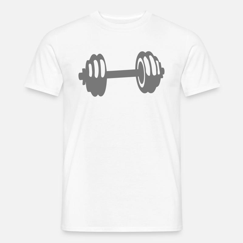 gewicht haltere cross Krafttraining - Männer T-Shirt - Weiß