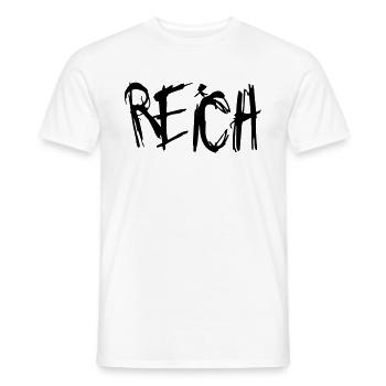 Reich - Männer T-Shirt - Weiß - Vorne - AI Model Male 178 dark (178cm)