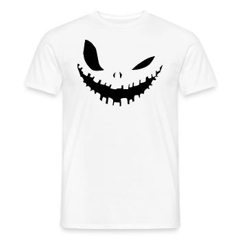 Halloween Mask - Lustiges Mundschutz Design - Männer T-Shirt - Weiß - Vorne - AI Model Male 178 dark (178cm)