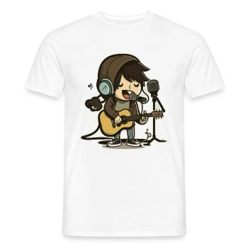 Rockeur - T-shirt homme - blanc - Devant - AI Model Male 178 dark (178cm)