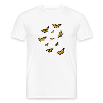 Butterfly aesthetic - Men's T-Shirt - white - Front - AI Model Male 178 dark (178cm)