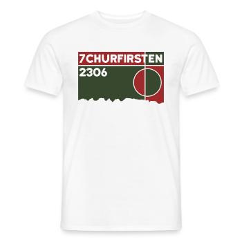 7 Churfirsten Hike Alpstein Hiking Souvenir - Men's T-Shirt - white - Front - AI Model Male 178 dark (178cm)