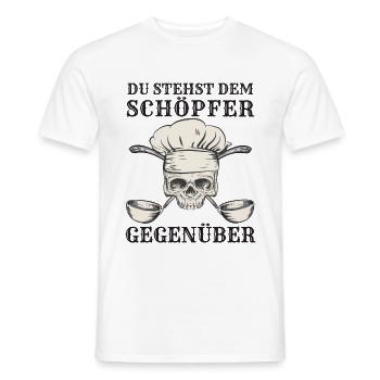 Koch Kochen Köche Gastronomie - Männer T-Shirt - Weiß - Vorne - AI Model Male 178 dark (178cm)