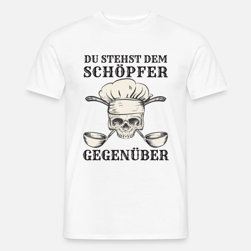 Koch Kochen Köche Gastronomie - Männer T-Shirt - Weiß