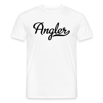 Angler - Men's T-Shirt - white - Front - AI Model Male 178 dark (178cm)
