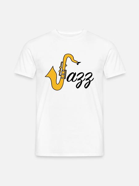 Jazz - Männer T-Shirt - Weiß