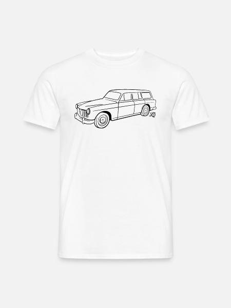 Schweden Kombi – Alter Schwede – Oldtimer - Männer T-Shirt - Weiß