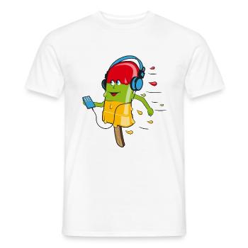 Melting Ice - Men's T-Shirt - white - Front - AI Model Male 178 dark (178cm)