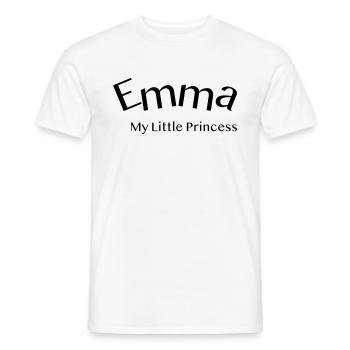 Emma - little princess - Men's T-Shirt - white - Front - AI Model Male 178 dark (178cm)