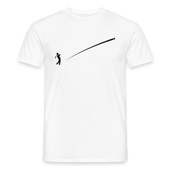 Golf Crossgolf Outdoor Sport Golfer Abschlag - Männer T-Shirt - Weiß - Vorne - AI Model Male 178 dark (178cm)