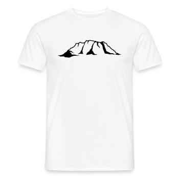 Zugspitze - Männer T-Shirt - Weiß - Vorne - AI Model Male 178 dark (178cm)