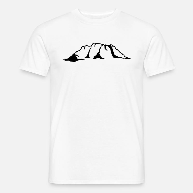 Zugspitze - Männer T-Shirt - Weiß