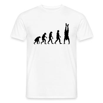 Evolution du renversé - T-shirt homme - blanc - Devant - AI Model Male 178 dark (178cm)