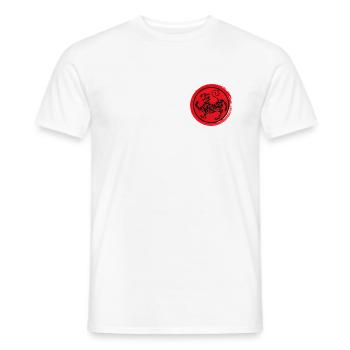 Karate Shotokan Tiger Logo - Männer T-Shirt - Weiß - Vorne - AI Model Male 178 dark (178cm)