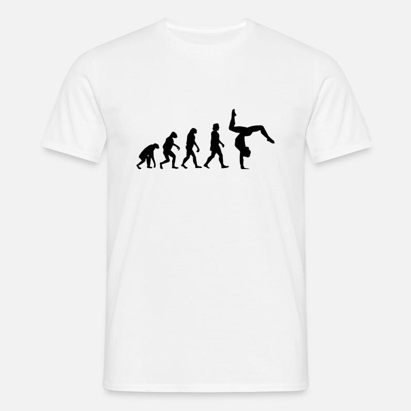 Gymnastics handstand evolution - Men's T-Shirt - white