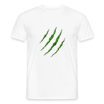 GROAHHH Nature Claw / Griffes - T-shirt homme - blanc - Devant - AI Model Male 178 dark (178cm)