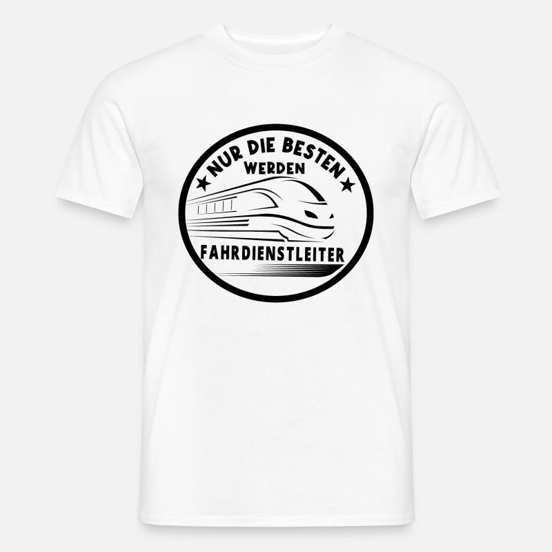 Fahrdienstleiter und Eisenbahner Sprüche - Männer T-Shirt - Weiß