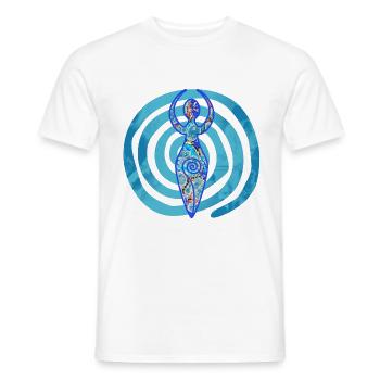 déesse spirale e 238 - T-shirt homme - blanc - Devant - AI Model Male 178 dark (178cm)