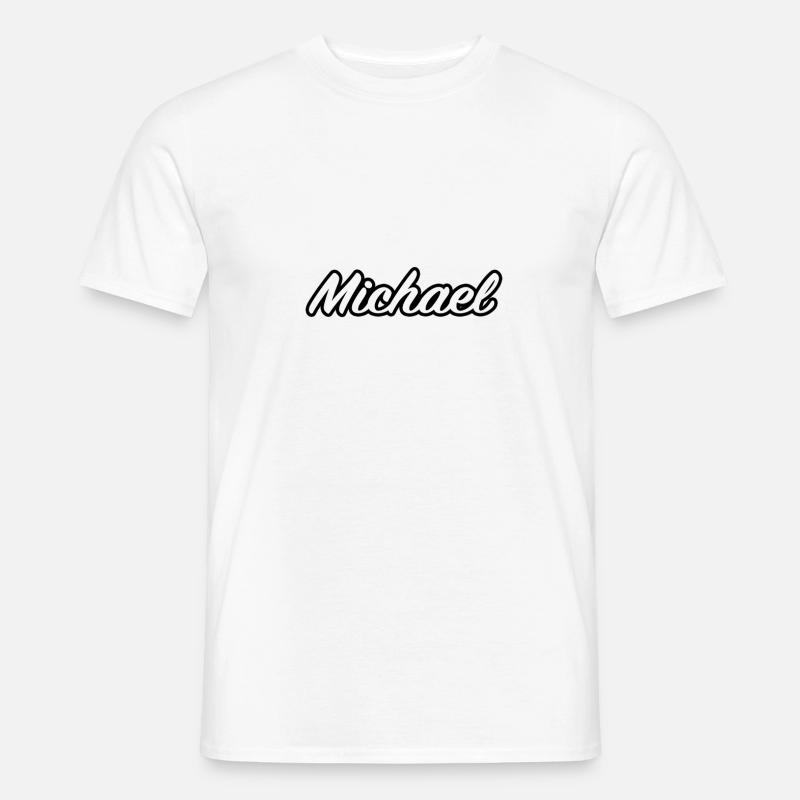Michael Vorname Name Geschenkidee - Männer T-Shirt - Weiß