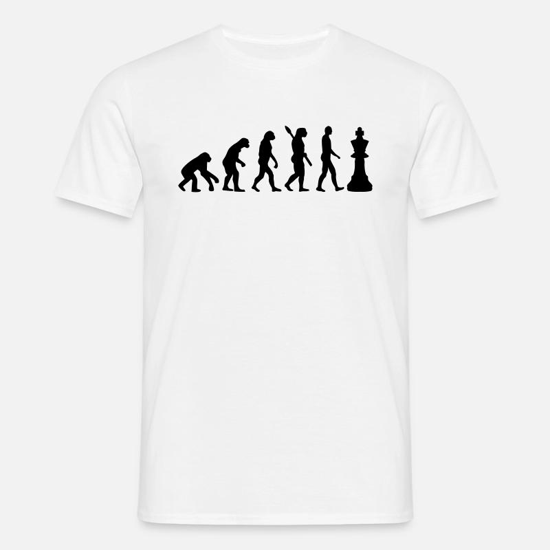 Schach - Männer T-Shirt - Weiß