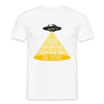 Vegan Nous ne sommes pas fous, nous sommes juste du - T-shirt homme - blanc - Devant - AI Model Male 178 dark (178cm)
