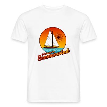 Sommerwind - Männer T-Shirt - Weiß - Vorne - AI Model Male 178 dark (178cm)
