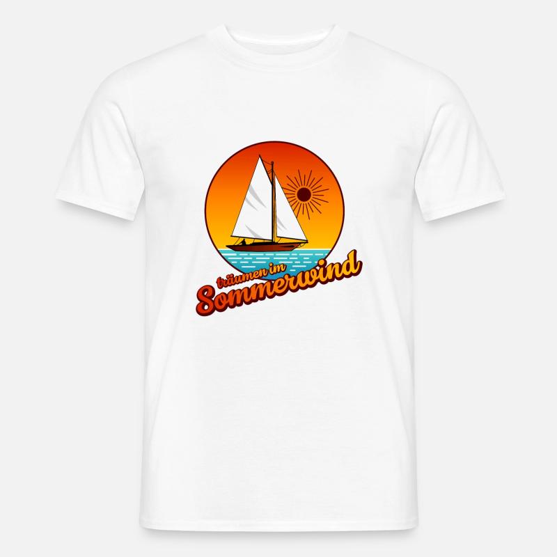 Sommerwind - Männer T-Shirt - Weiß