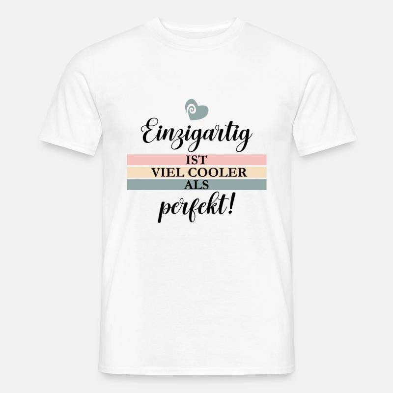 Einzigartig - Männer T-Shirt - Weiß