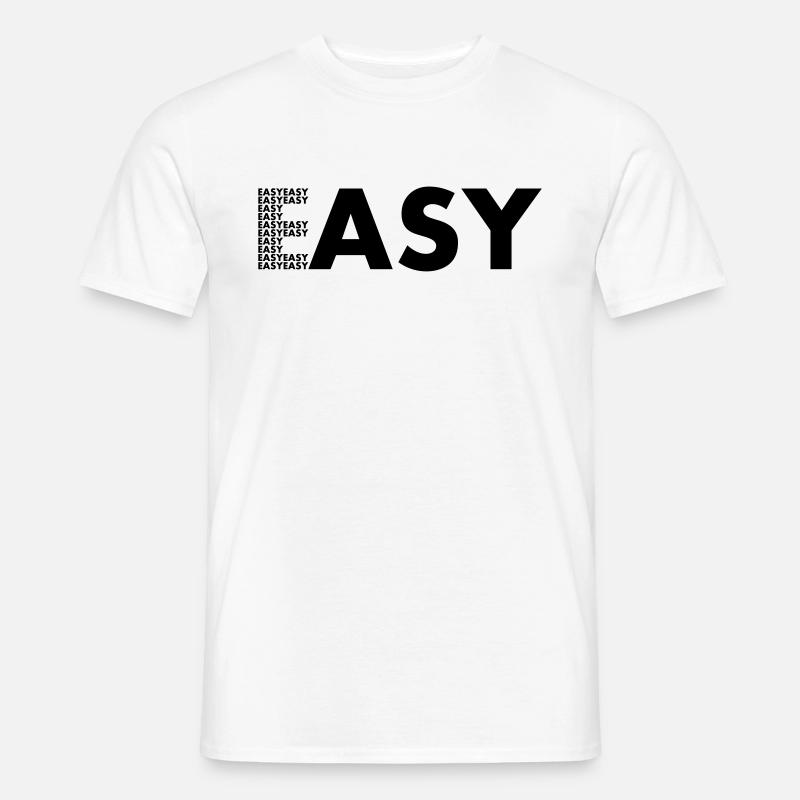 EASY - Männer T-Shirt - Weiß